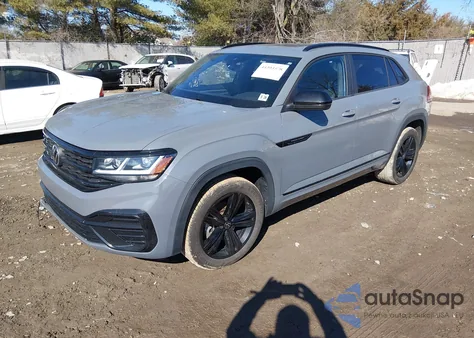 2023 Volkswagen Atlas Cross Sport 3.6L V6 Sel/3.6L V6 Sel R-Line Black z USA, uszkodzony, nr VIN 1V2SE2CAXPC225253